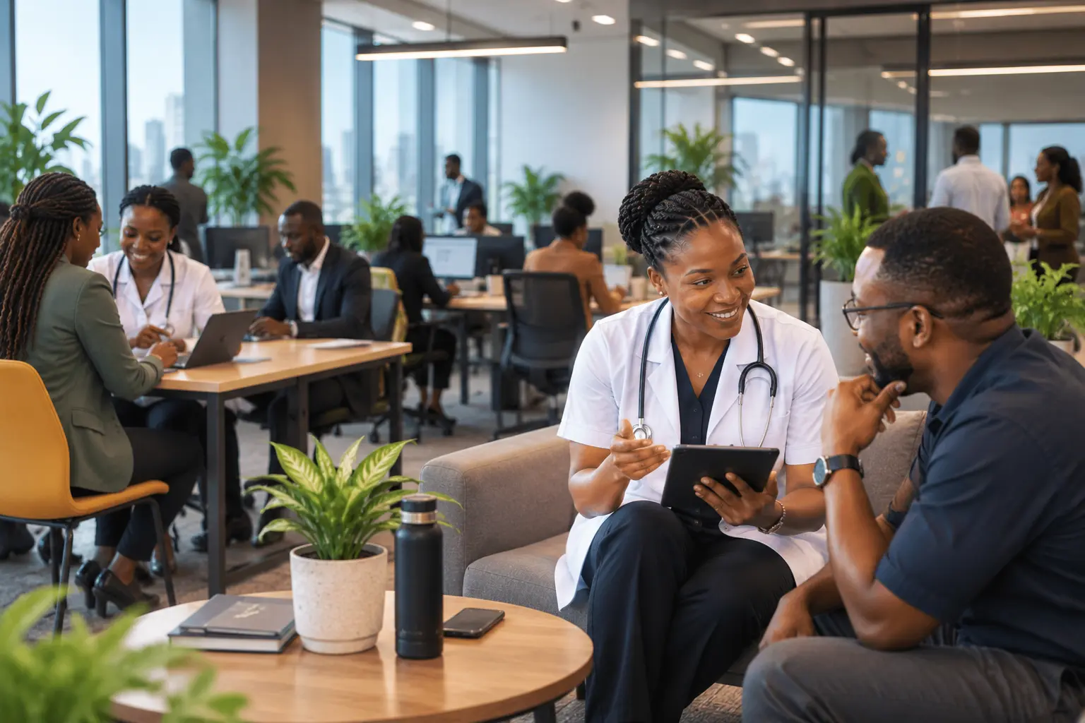 Employees participating in a workplace health programme
